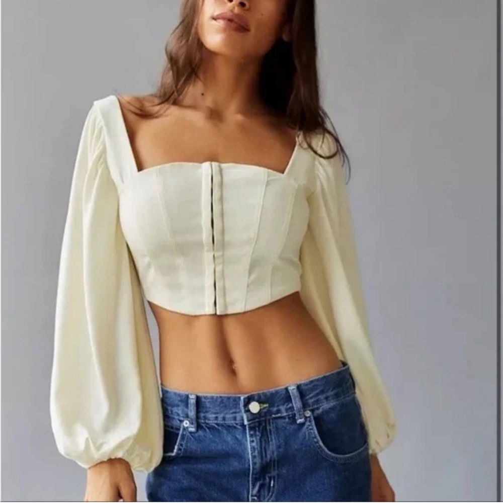 Urban Outfitters Maddie Bustier Blouse Small